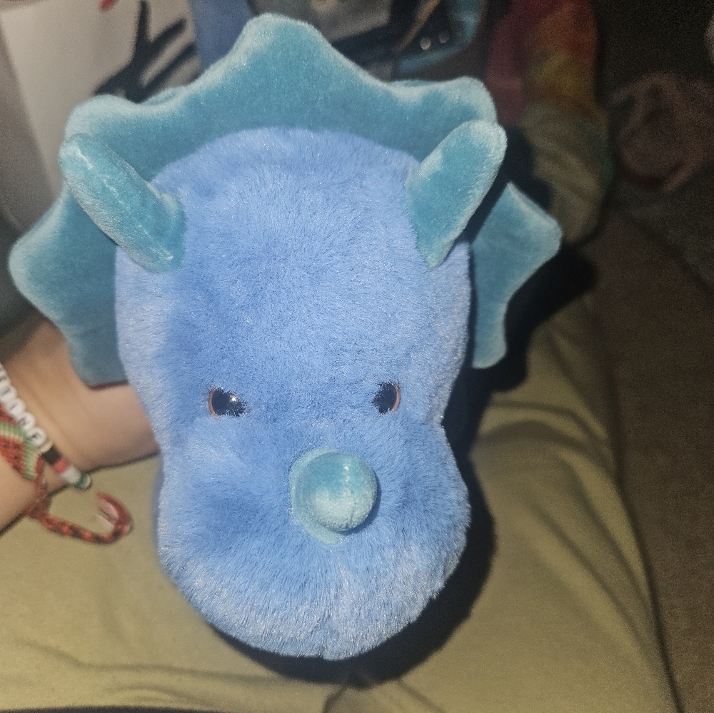 Tricey The Triceratops Two Toned Blue